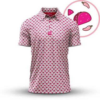 Bogey Bros Golf Co - Pink Taco - Polo