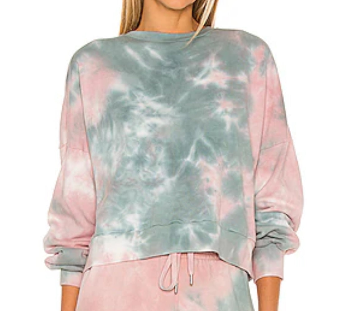 BB Dakota You’re Trippin’ Tie-Dye Cropped Sweatshirt