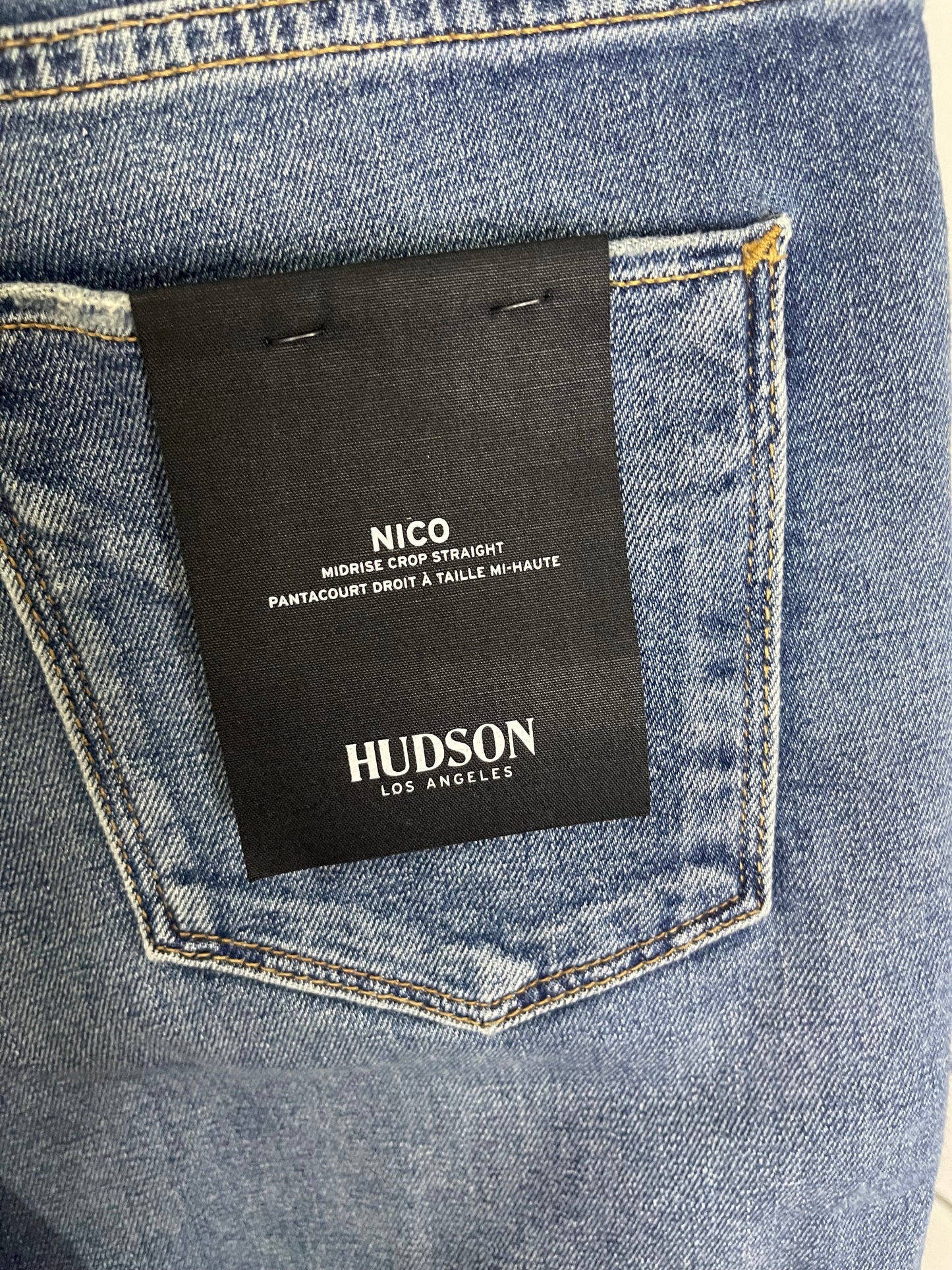 Hudson Nico Mid-Rise Straight Crop Jean