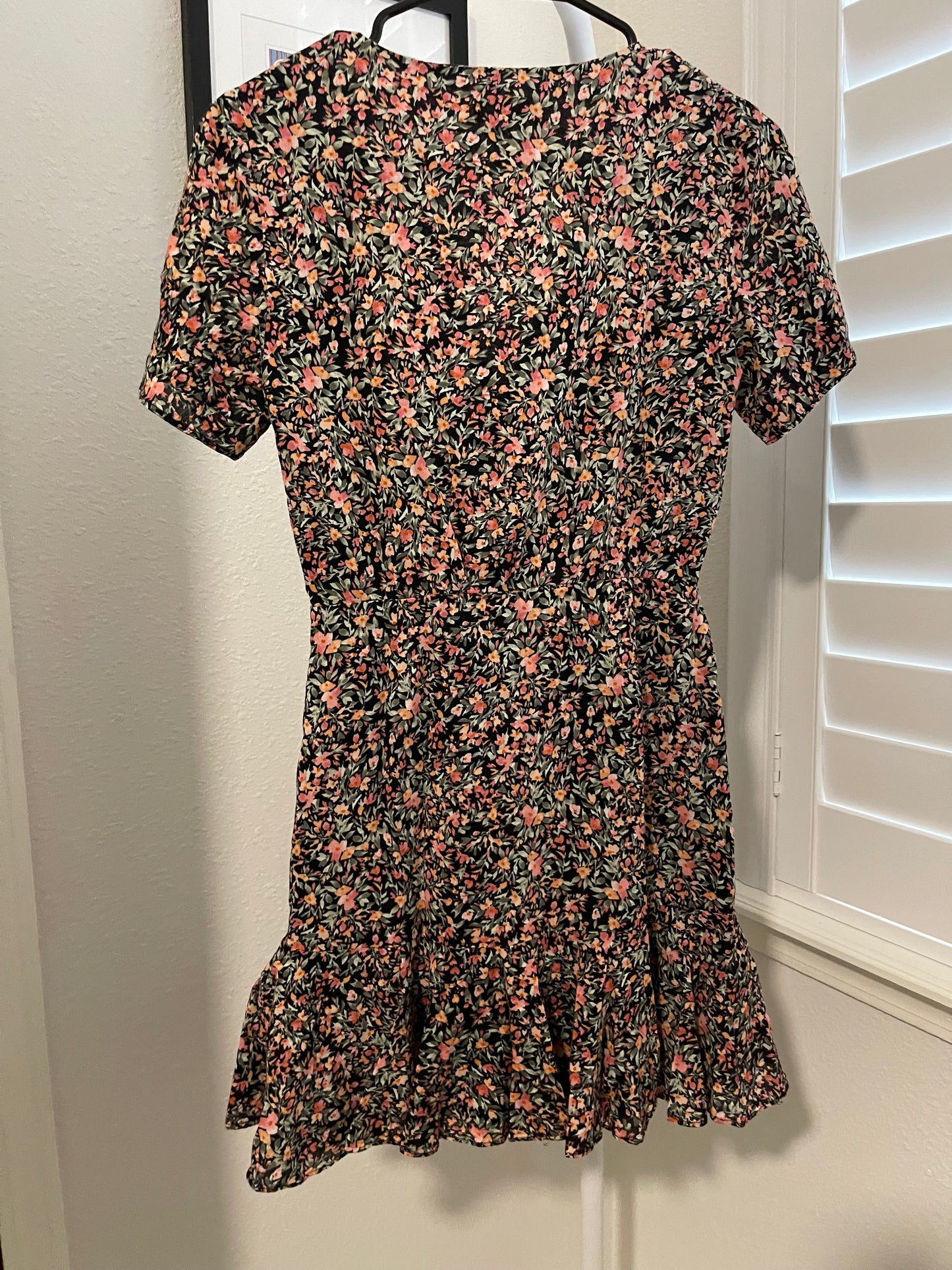 BB Dakota Counting Petals Floral Wrap Dress