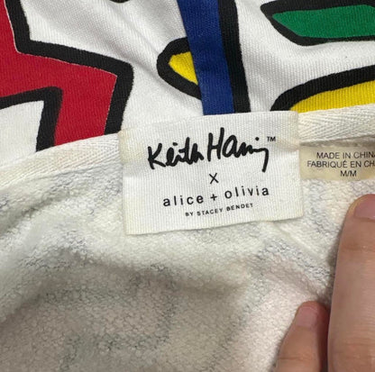 Alice + Olivia x Keith Haring Cropped Hoodie