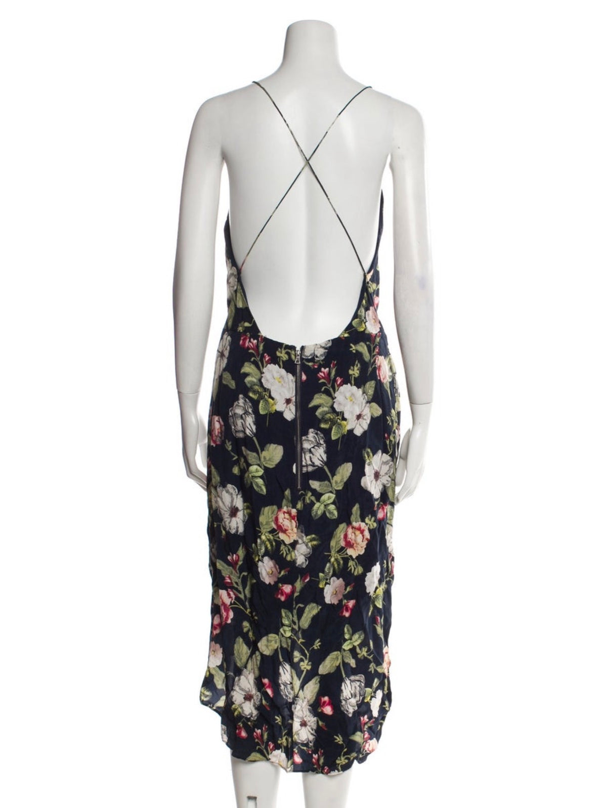 Alice + Olivia Floral Midi Print Long Dress