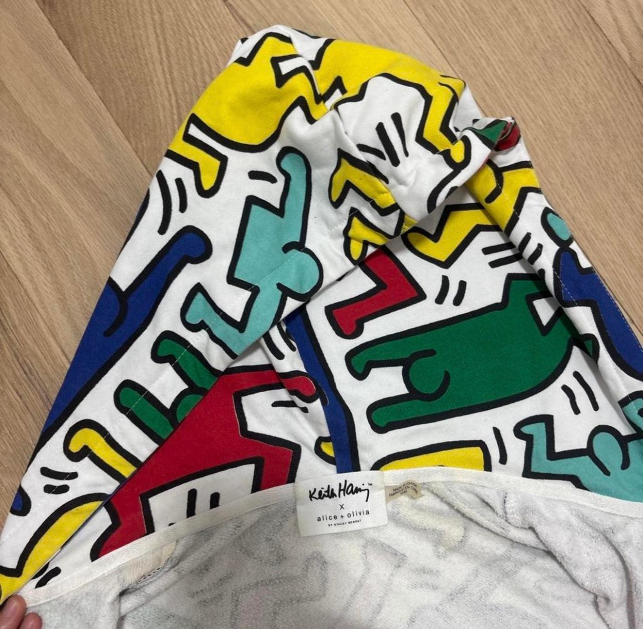 Alice + Olivia x Keith Haring Cropped Hoodie