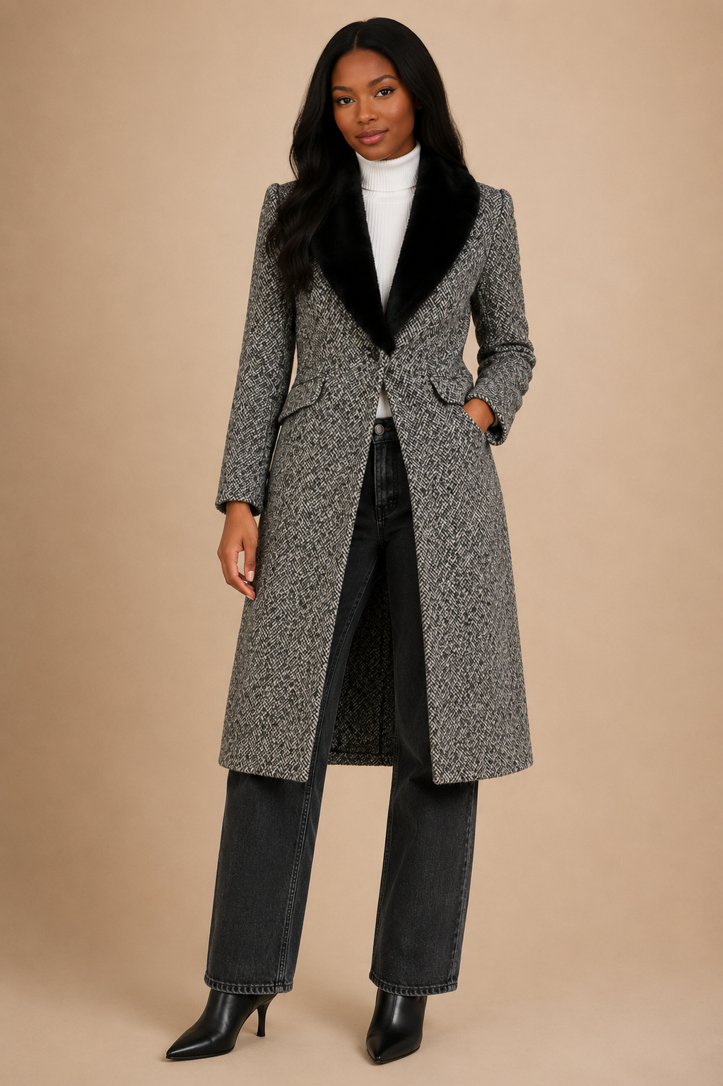 Steve Madden Dienne Tweed Coat