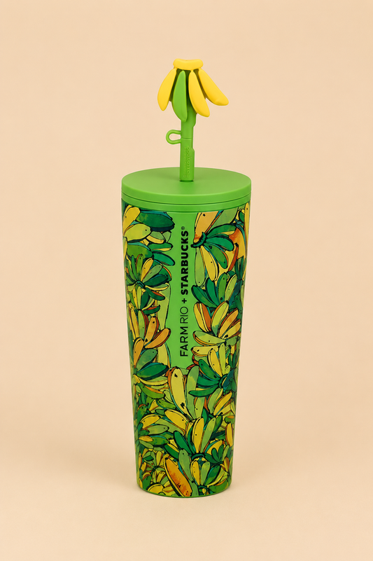Starbucks + Farm Rio Board Banana 24oz Cold Cup