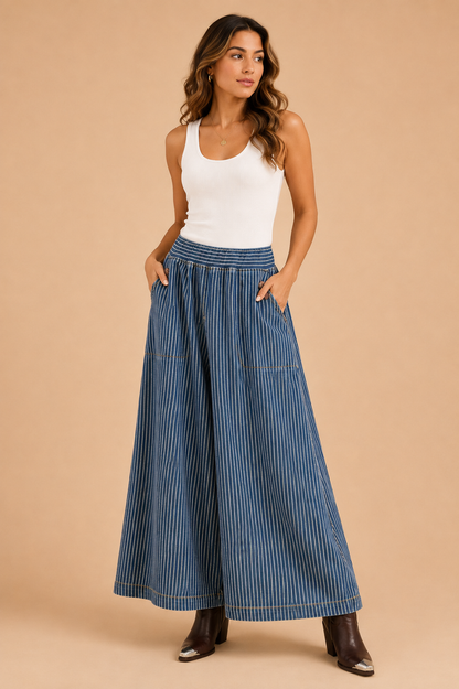 Aratta Alaina Stripped Denim Pants