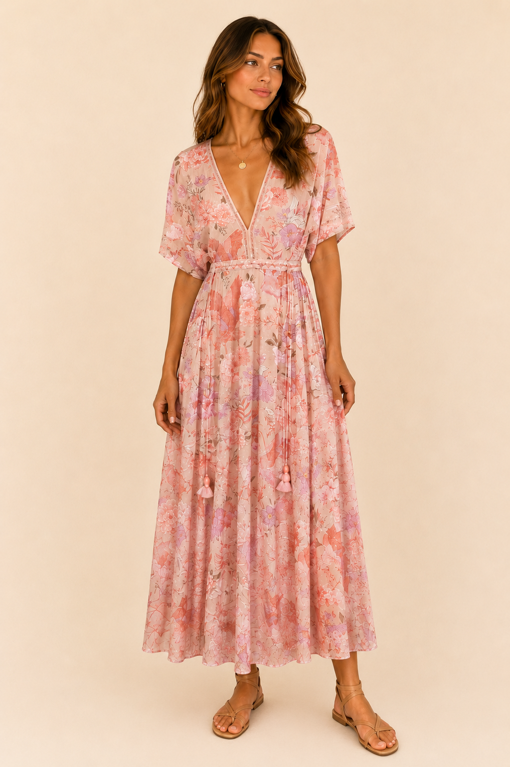 Strawberry Paris Seychelles Floral Maxi Dress