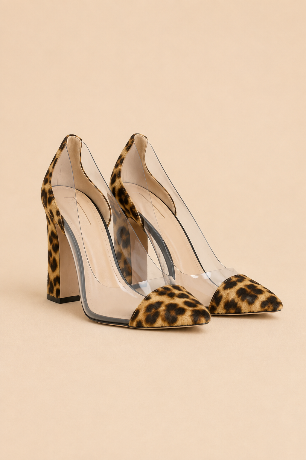 Aquazzura Optic 105 Pumps In Animal Print Ponyhair