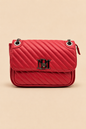 Badgley Mischka Red Quilted Crossbody