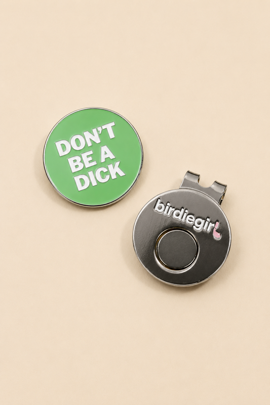 Birdie Girl Golf - Don't Be D Golf Ball Marker with Hat Clip