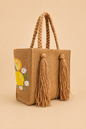 Daisy Citrus Straw Tote