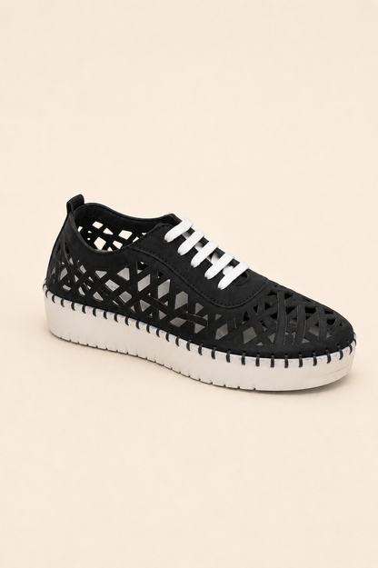 ERIC MICHAEL DOLORES WOMEN'S SNEAKER in Black