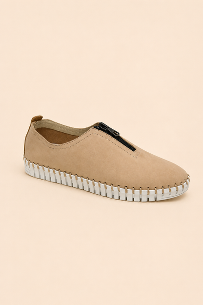 ERIC MICHAEL MARLO WOMEN'S SNEAKER in Beige