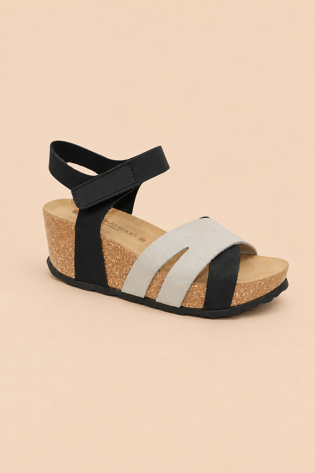 ERIC MICHAEL OLYMPIA WOMEN'S SLINGBACK in Black & White