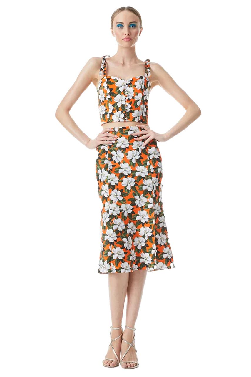 Alice + Olivia Floral Print Skirt Set