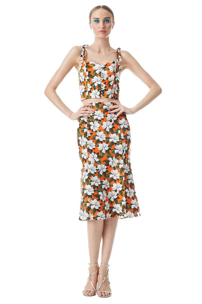 Alice + Olivia Floral Print Skirt Set