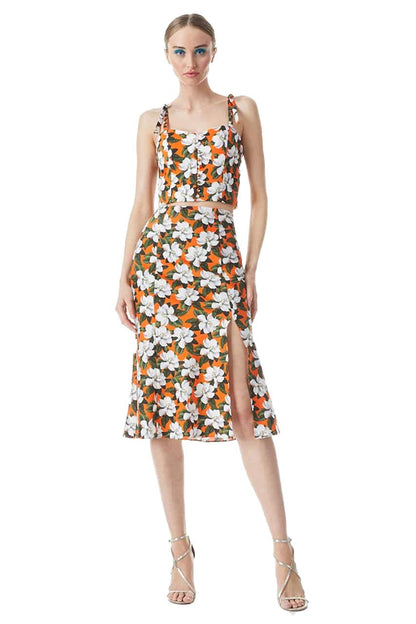 Alice + Olivia Floral Print Skirt Set