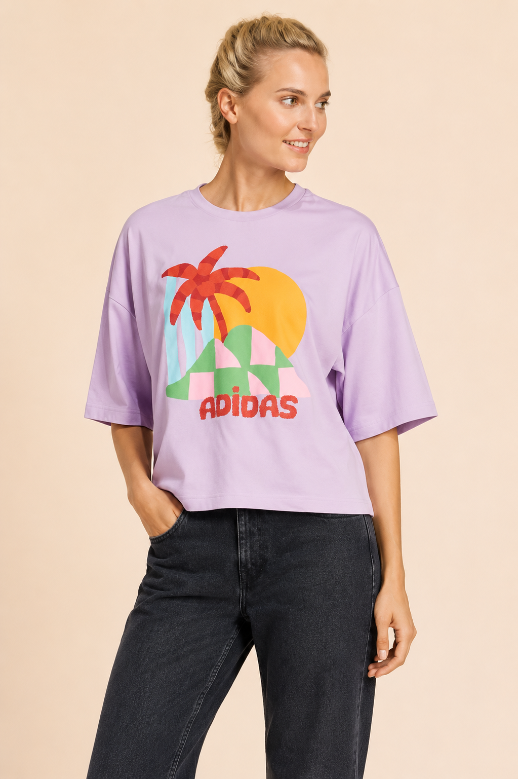adidas x Farm Rio GFX Purple Graphic Tee