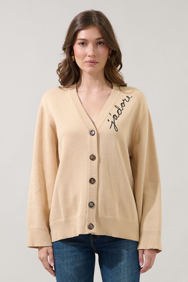 Sugarlips J'adore Button Front Cardigan