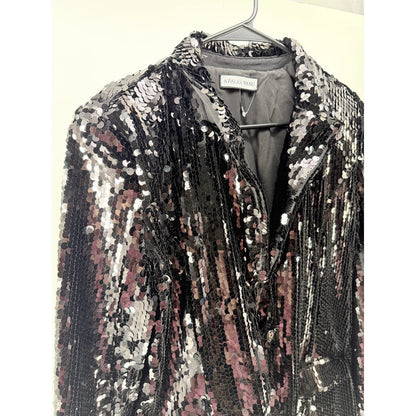 Azalea Wang Dubai Black Sequin Blazer