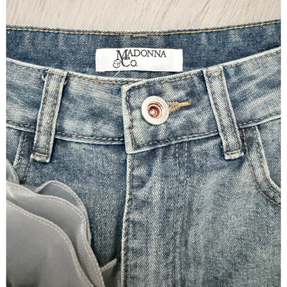 Madonna & Co Denim & Floral Skort