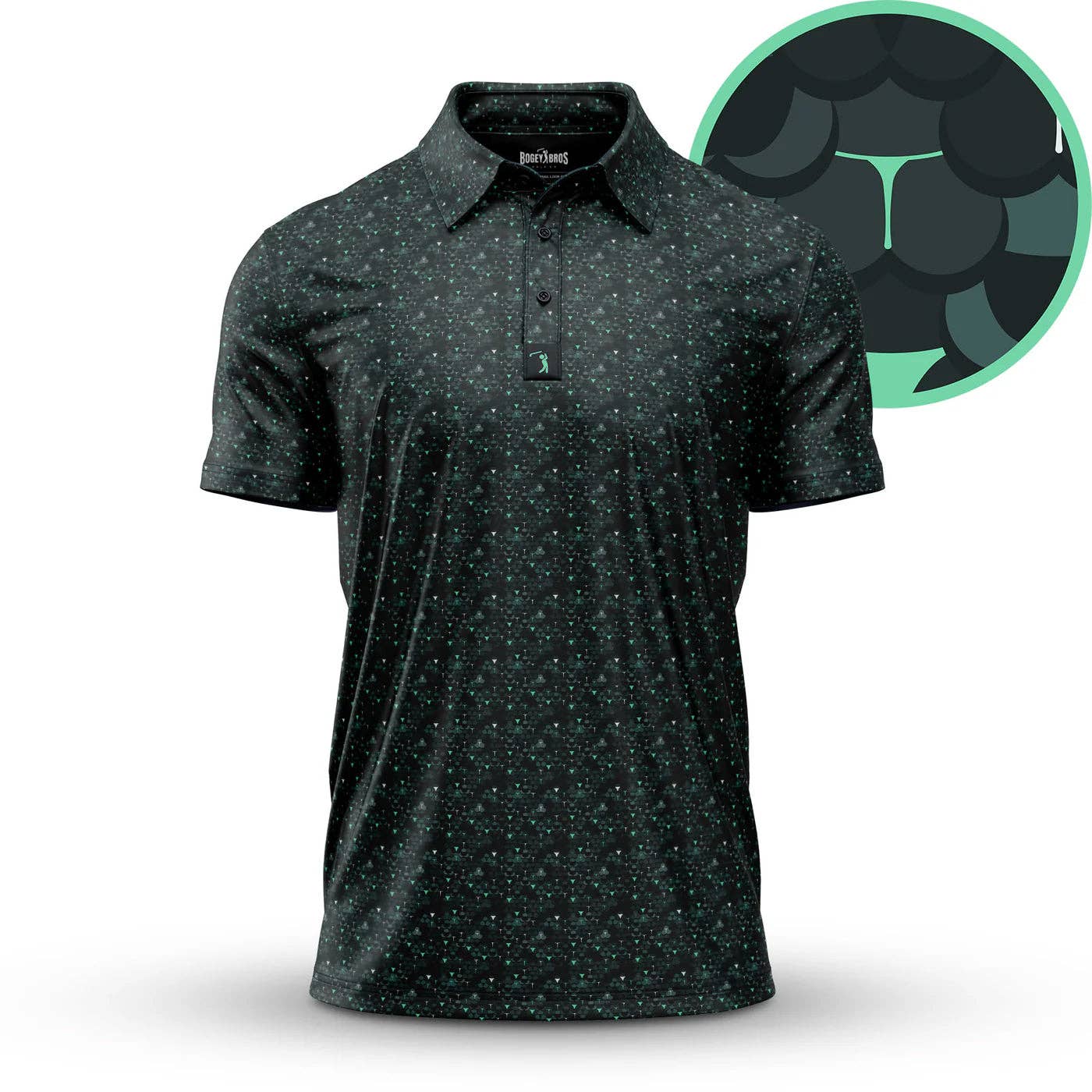 Bogey Bros Golf Co - Whale Tail - Snake Skin - Polo