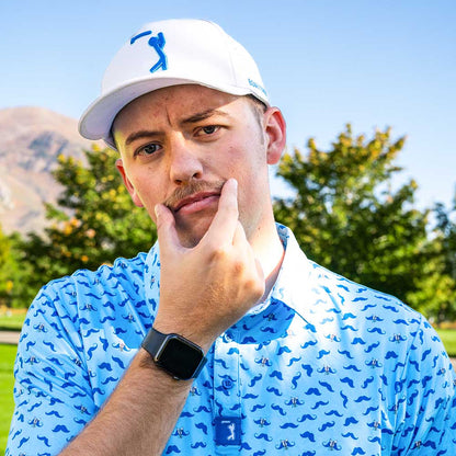 Bogey Bros Golf Co - Mustache Ride - Polo