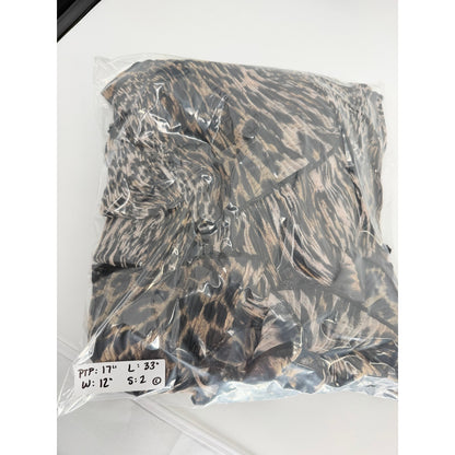 Allsaints Antheia Kiku Leopard-print Pleated Recycled-polyester Mini Dress