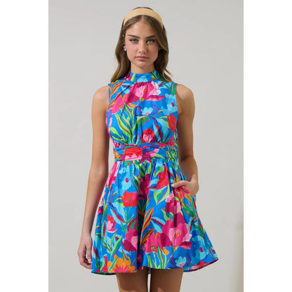 SugarLips Naima Floral Hansen Mini Dress