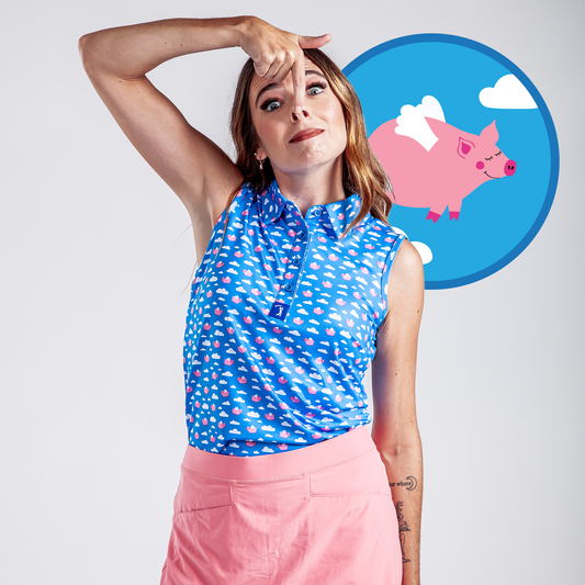 Bogey Bros Golf Co - Pigs Fly - Women's Polo