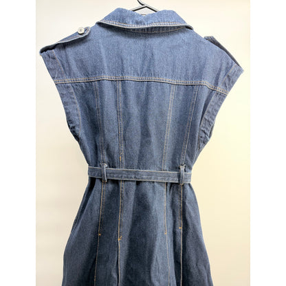 Kelsis Denim Midi Dress In Blue