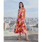 Farm Rio One-Shoulder Patch Twirl Dress