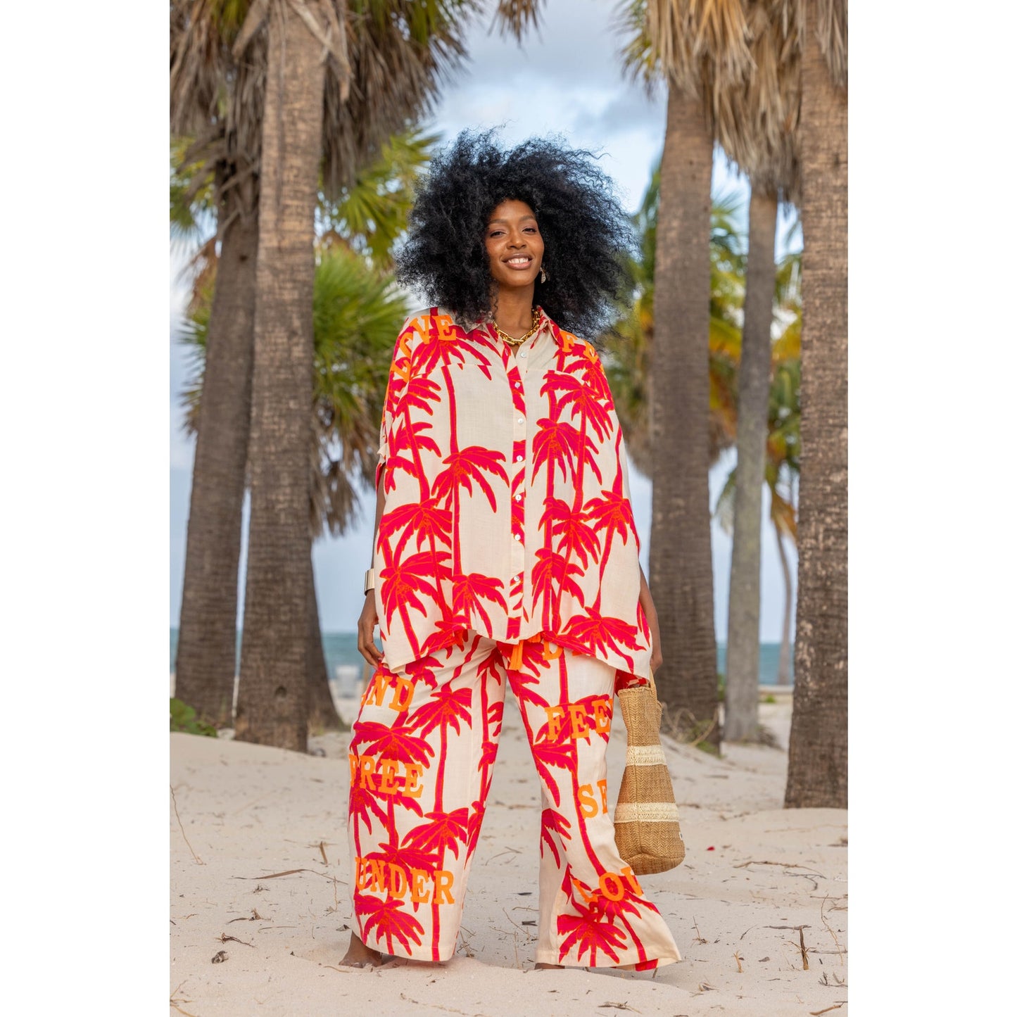 Gold & Silver Paris Lost in Paradise Oversized Top