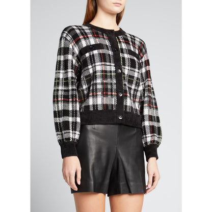 Alice + Olivia Verena Jacquard Textured Cardigan