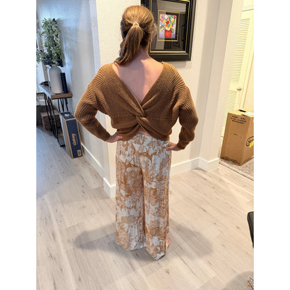 Scandal Italy Twisted Back Sweater