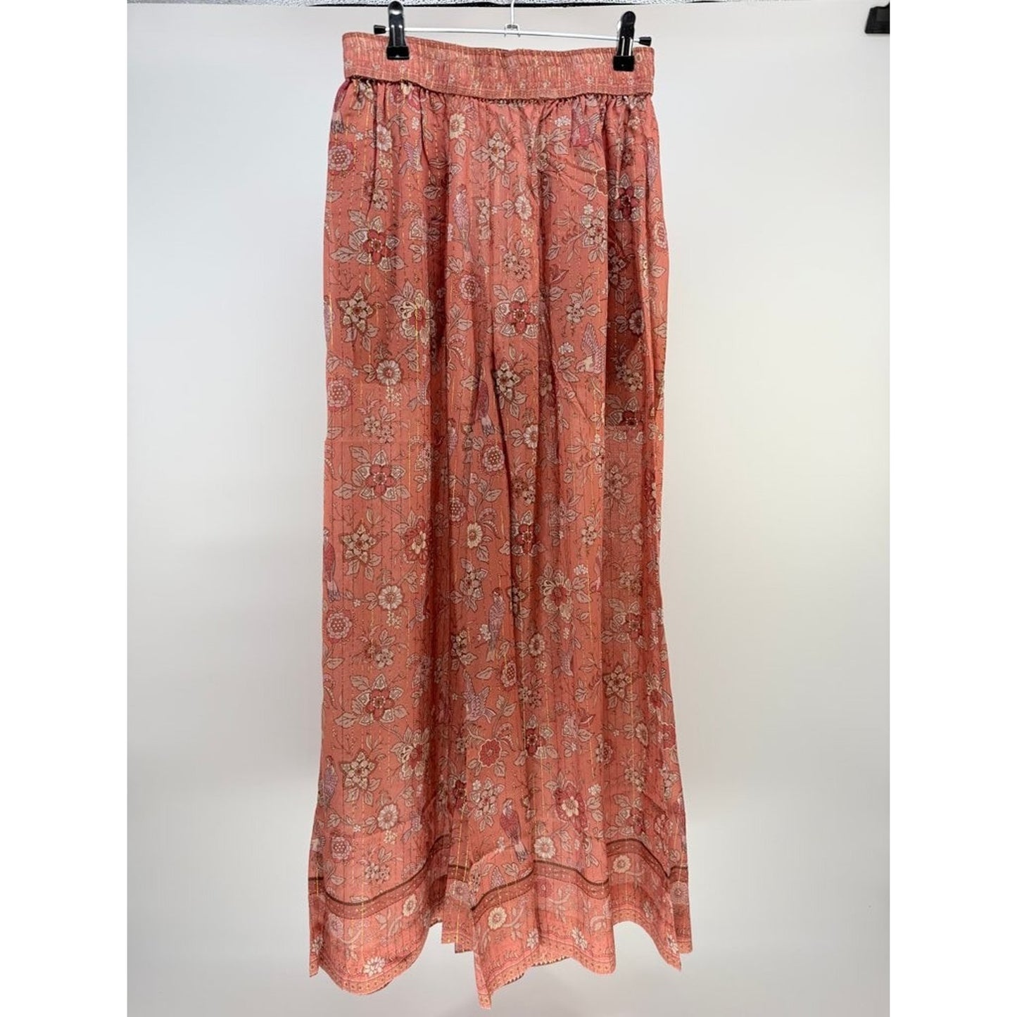Strawberry Paris Floral Wide-Leg Pants