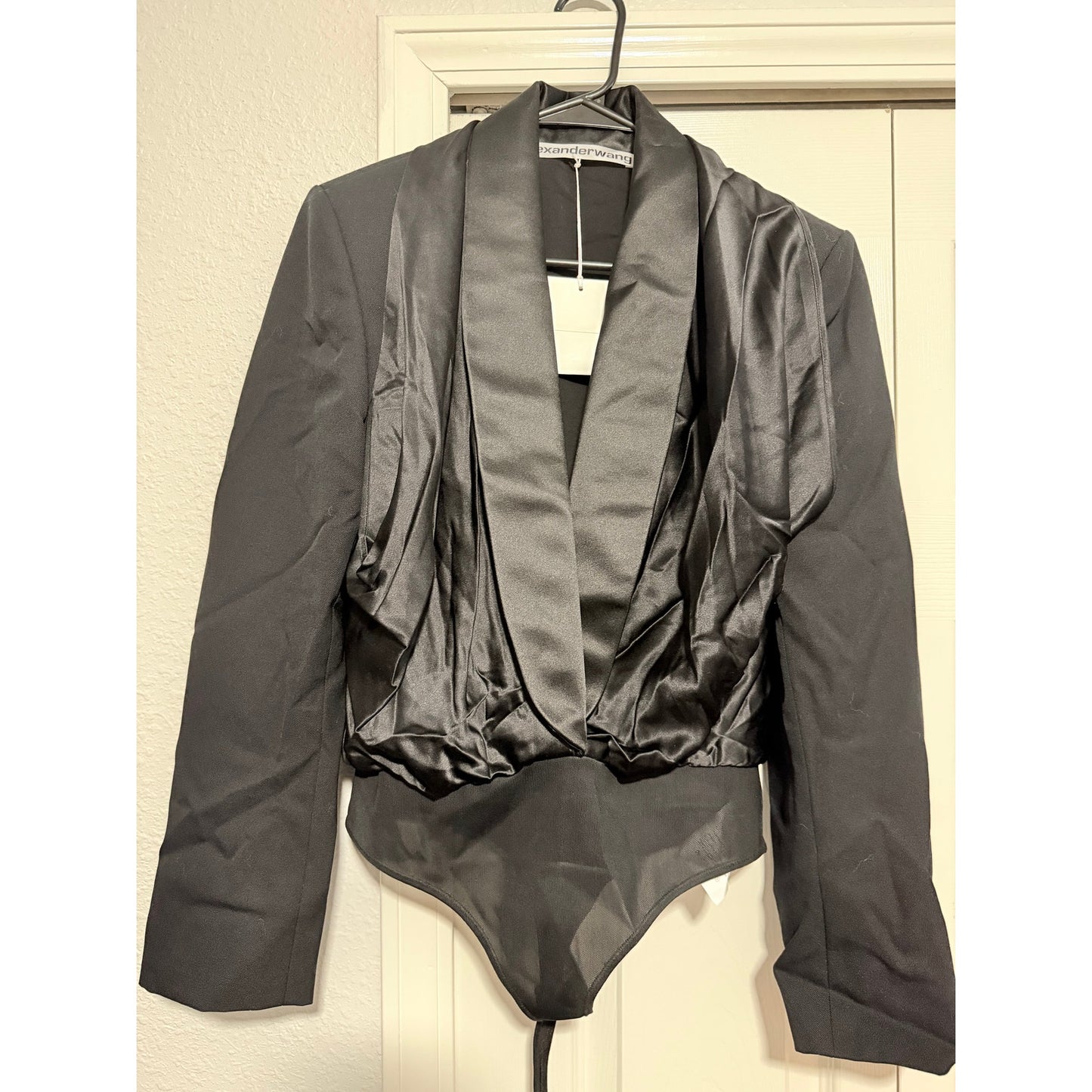 Alexander Wang Tuxedo Hybrid Bodysuit