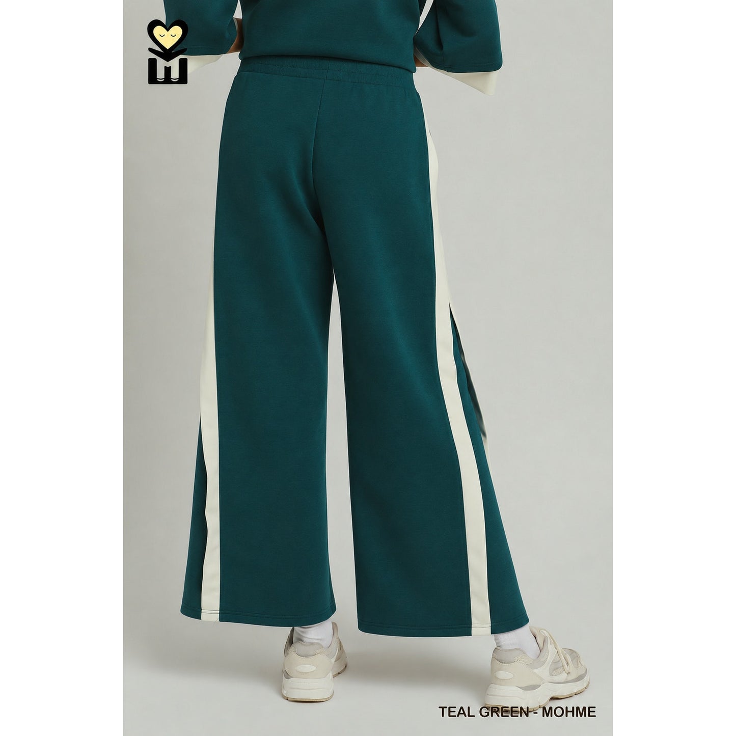 Umgee LUXEKNIT Colorblock Side Stripe Straight Pants