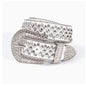 White and Silver Studded Belt