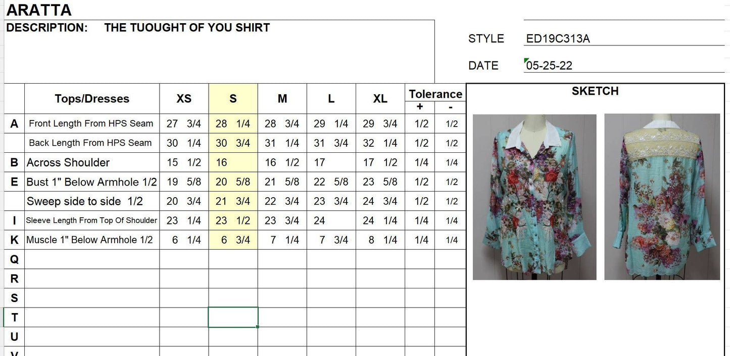 Aratta - Flora Shirt
