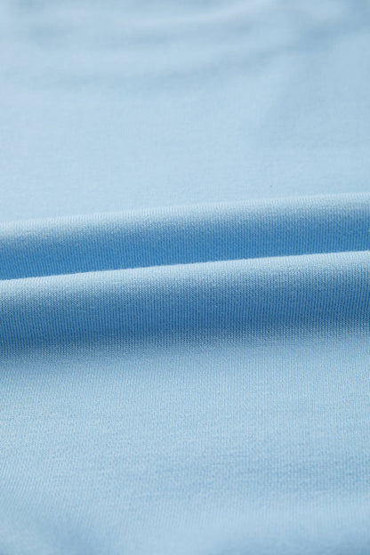 Cozy Tee and Wide Leg Pants 2pcs Set - Blue or Pink
