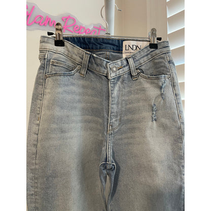 LNDN Light Wash Distressed Denim