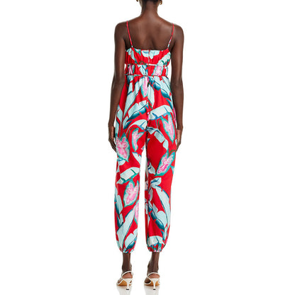 Farm Rio Foliage Cropped Jumpsuit
