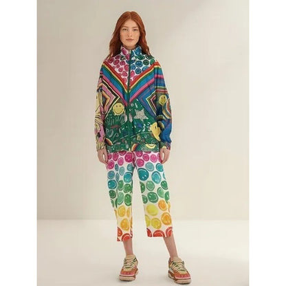Farm Rio X Smiley Windbreaker