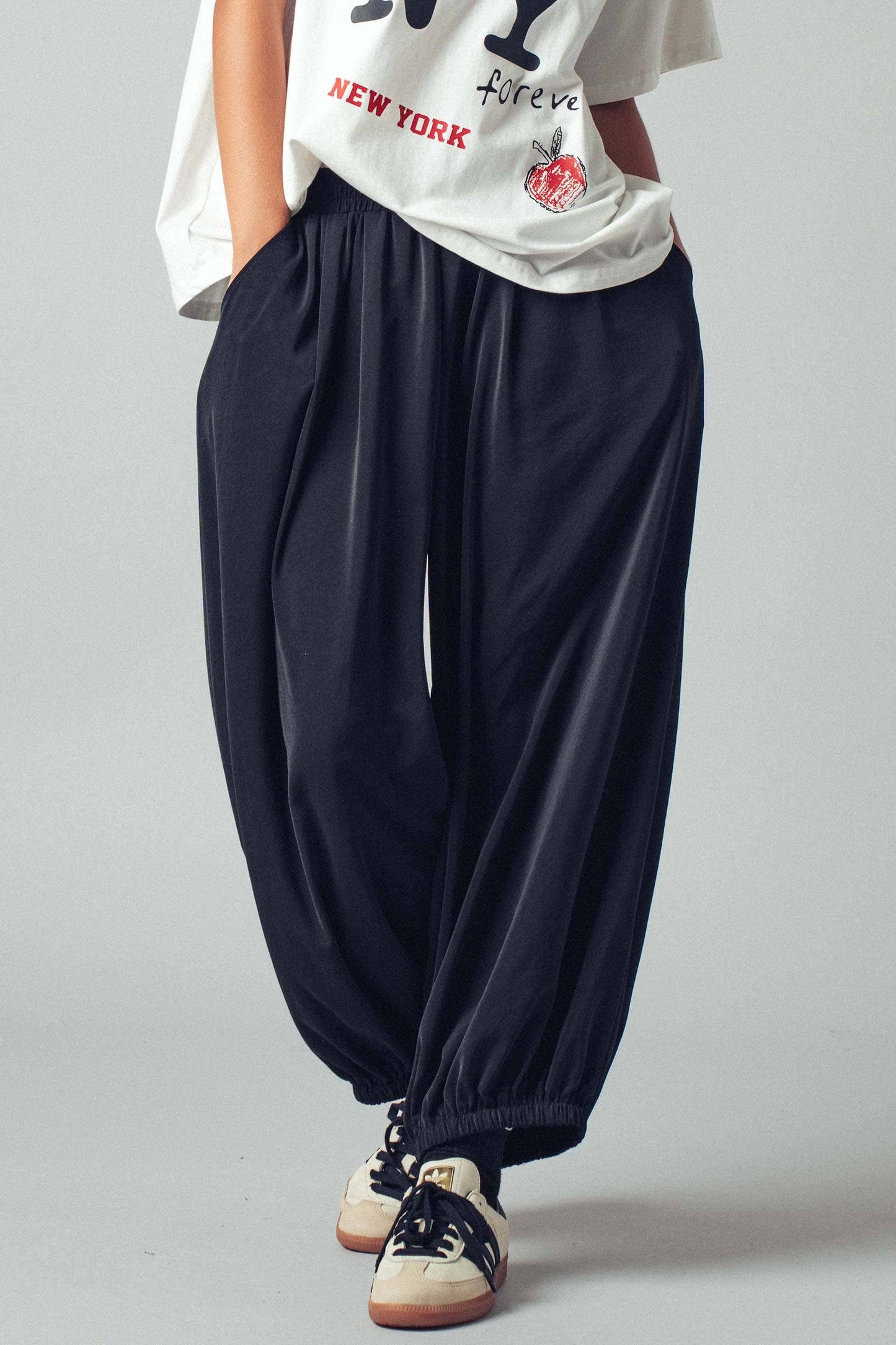 Urban Daizy Boho Relaxed Fit Elastic Cuff Pants