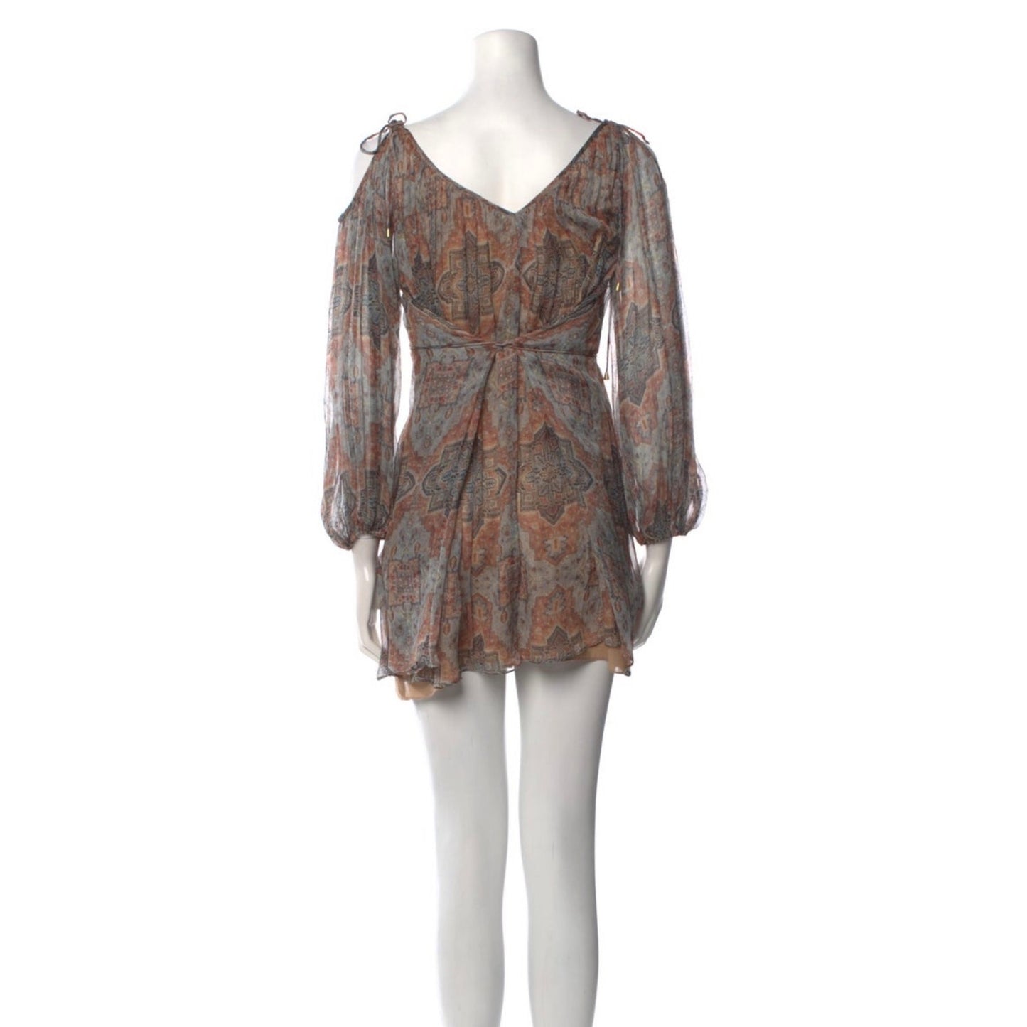 Zimmermann Harlequin Heriz Crinkle-Print Playsuit