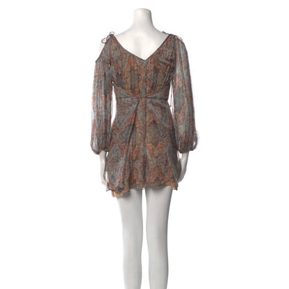 Zimmermann Harlequin Heriz Crinkle-Print Playsuit