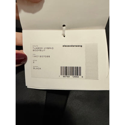 Alexander Wang Tuxedo Hybrid Bodysuit