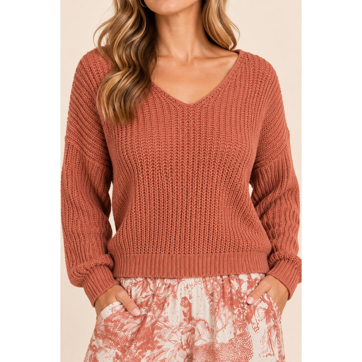 Scandal Italy Twisted Back Sweater