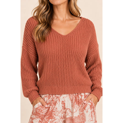 Scandal Italy Twisted Back Sweater